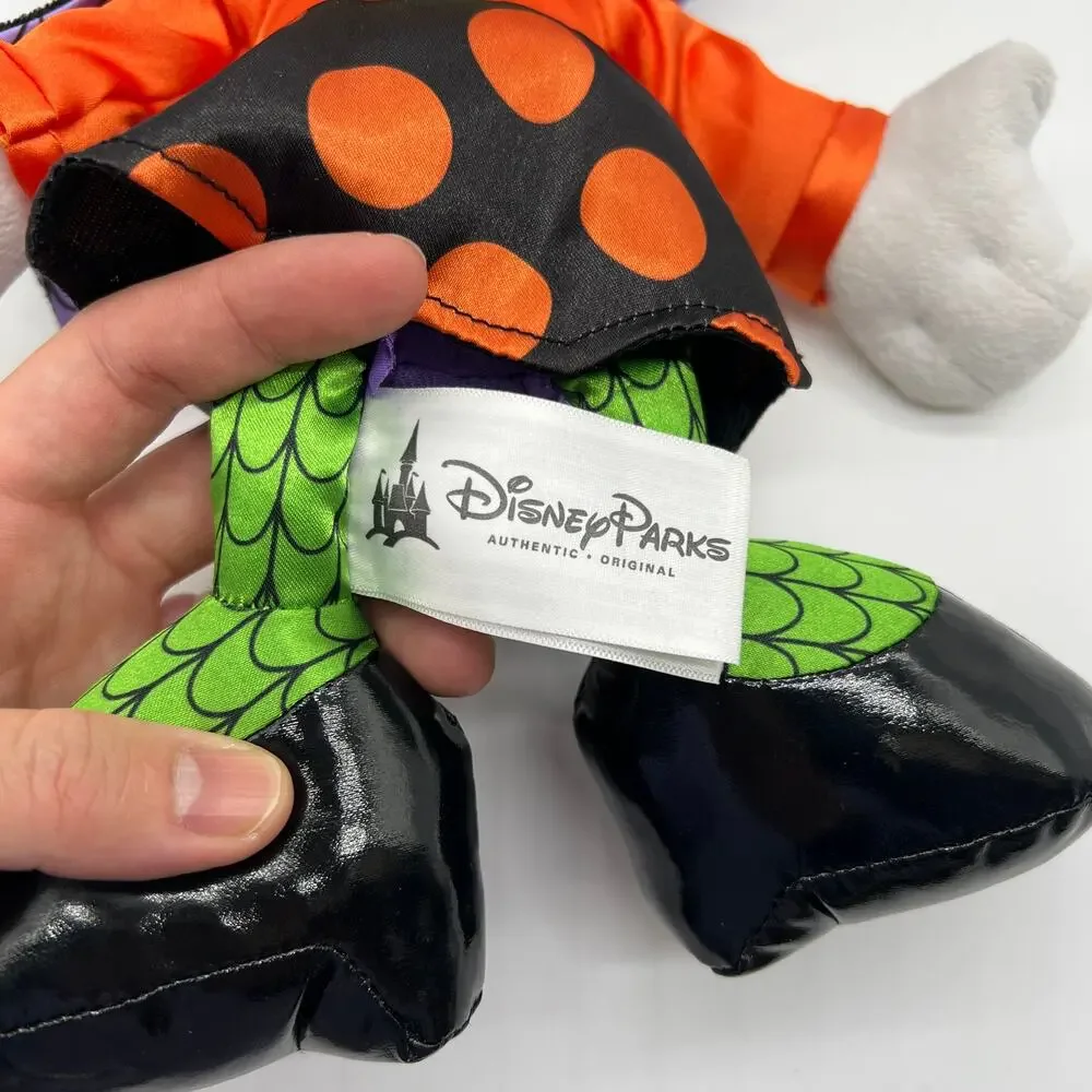 Disney Parks Minnie Mouse Halloween Plush Stuffed Dolls Witch 12